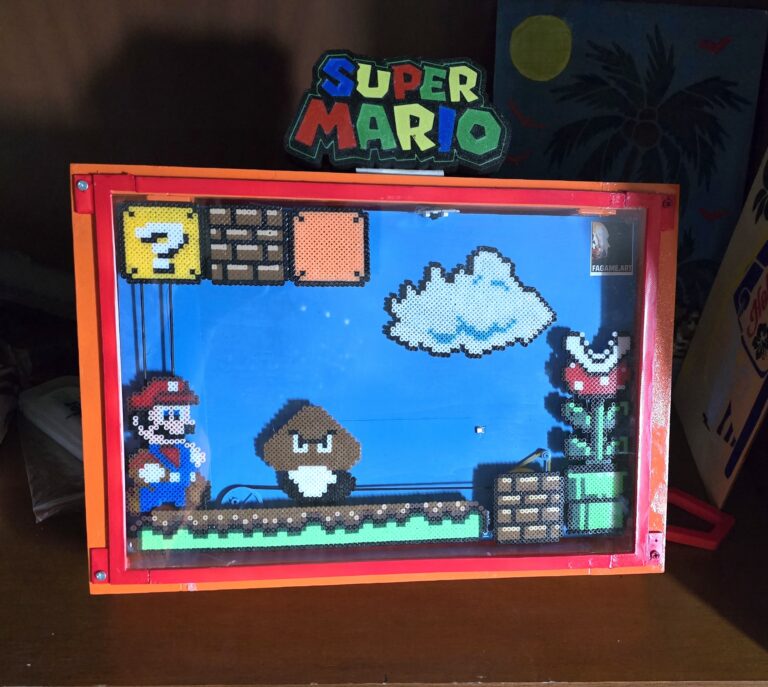 Un diorama pixel art interattivo ispirato all’estetica del retro gaming