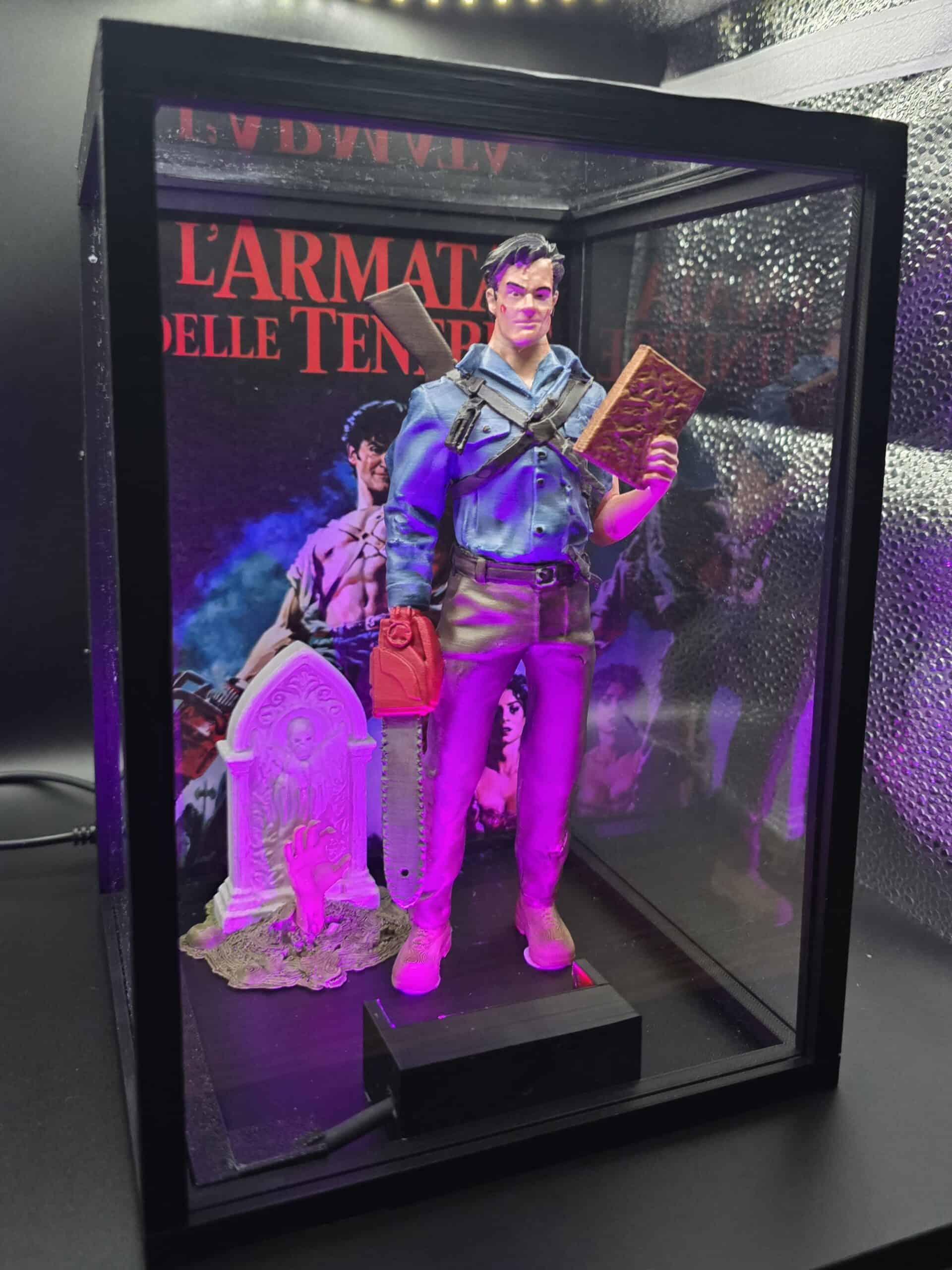 Diorama Illuminato Ash Williams – L’Armata delle Tenebre
