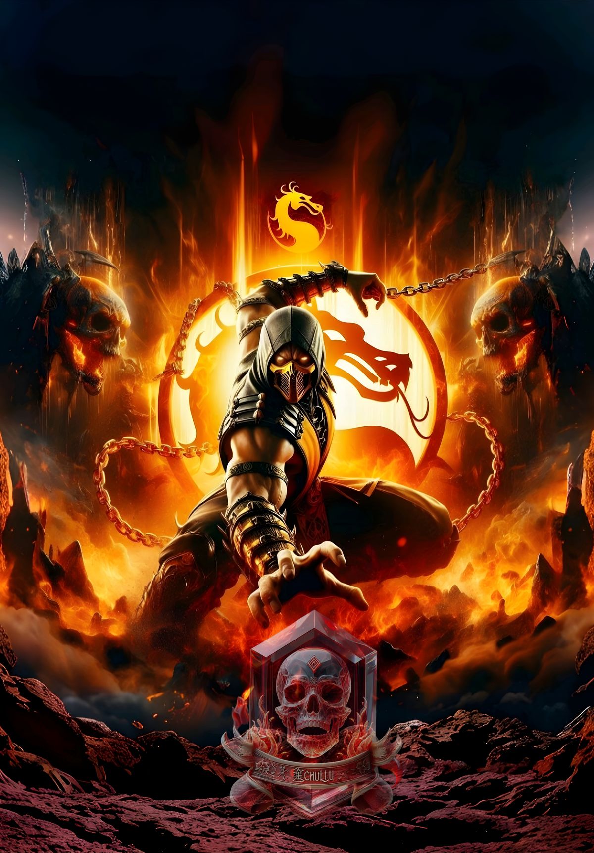 Scorpion (Mortal Kombat) | Diorama Smart 3D Interattivo